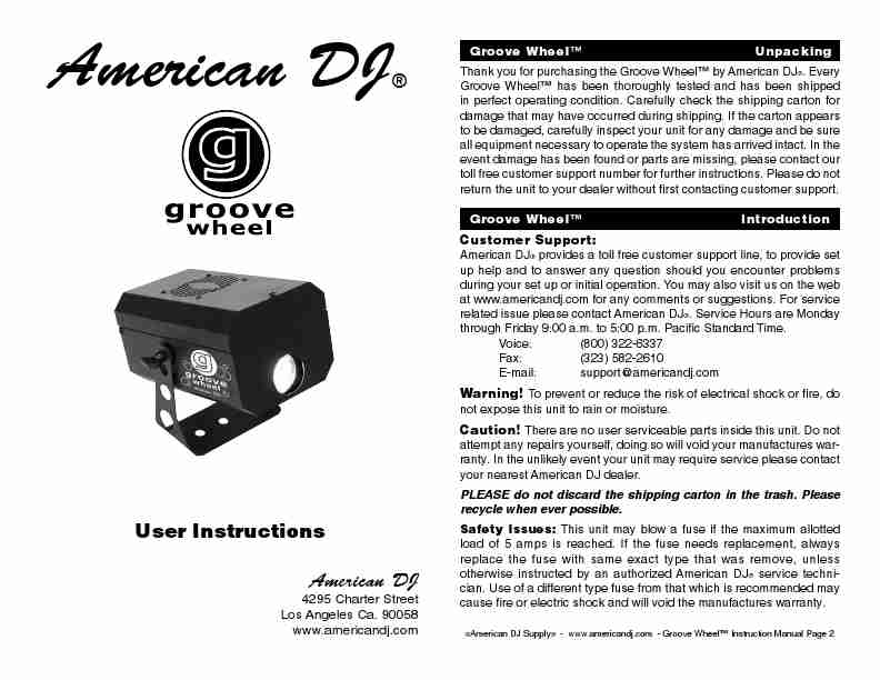 American DJ DJ Equipment Groove Wheel-page_pdf